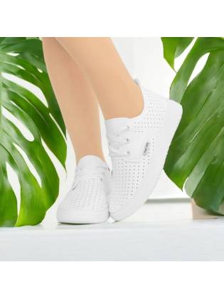 Женские кроссовки "White-Leaf" белые