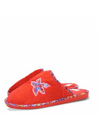 Домашние тапочки "Ethno" красные