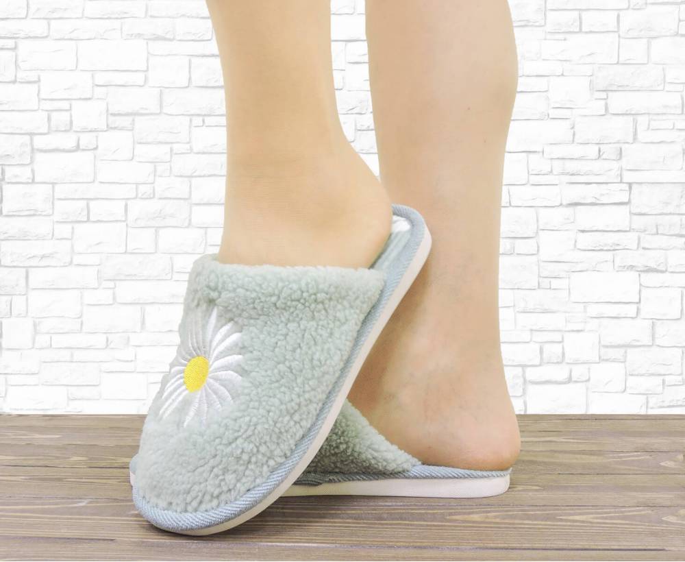 Домашні капці "Chamomile" салатові