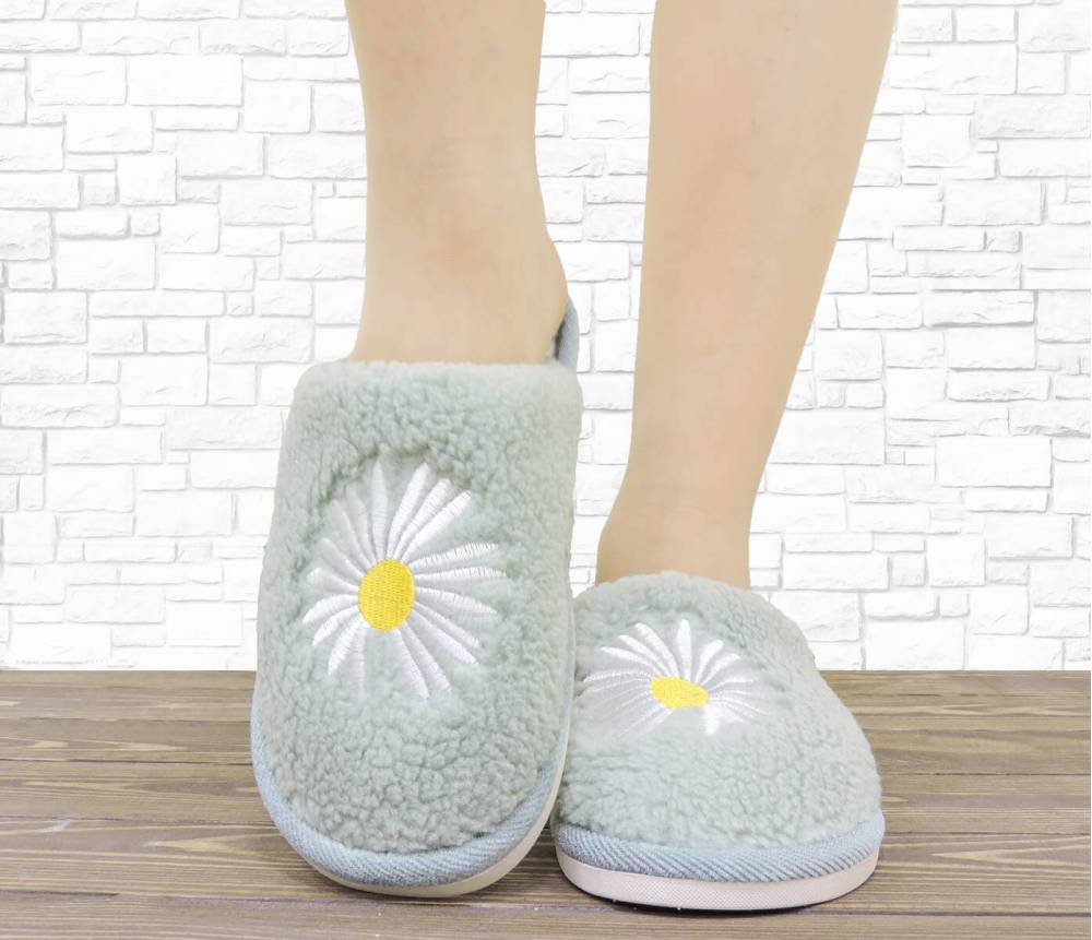 Домашні капці "Chamomile" салатові