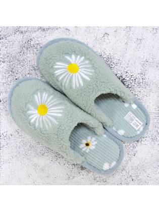 Домашние тапочки "Chamomile" салатовые