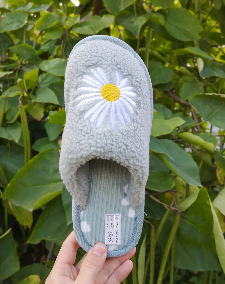 Домашні капці "Chamomile" салатові