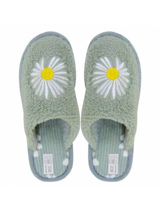 Домашние тапочки "Chamomile" салатовые