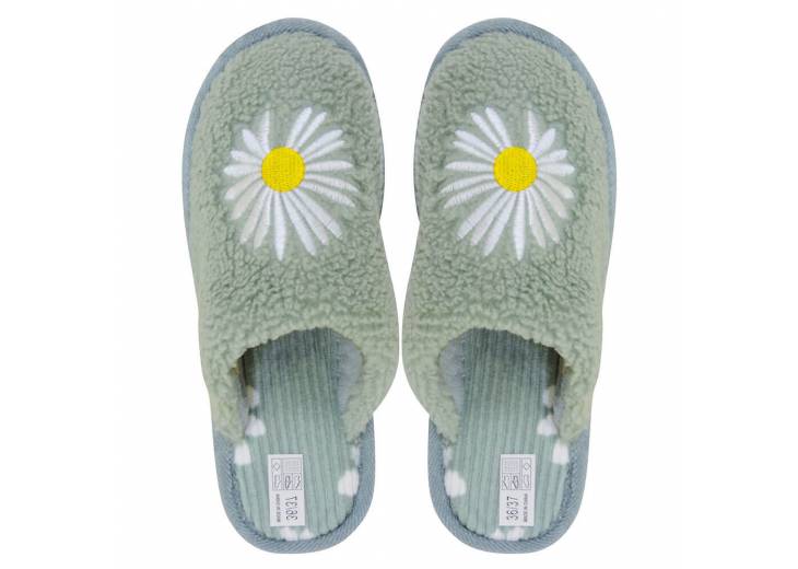 Домашние тапочки "Chamomile" салатовые