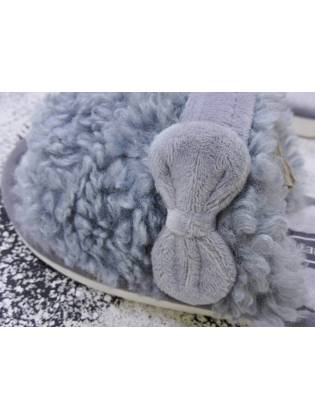 Домашние тапочки "Lamb" серые