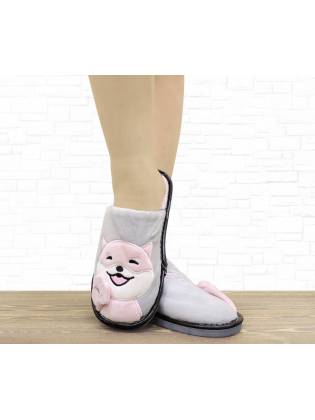 Женские тапочки "Hi!Kitty" серые