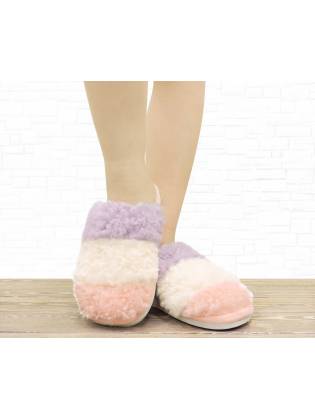 Женские тапочки "Fur" бежевые