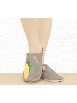 Женские тапочки "Fruit" корчневые