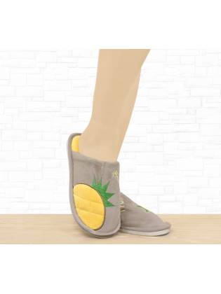 Женские тапочки "Fruit" корчневые
