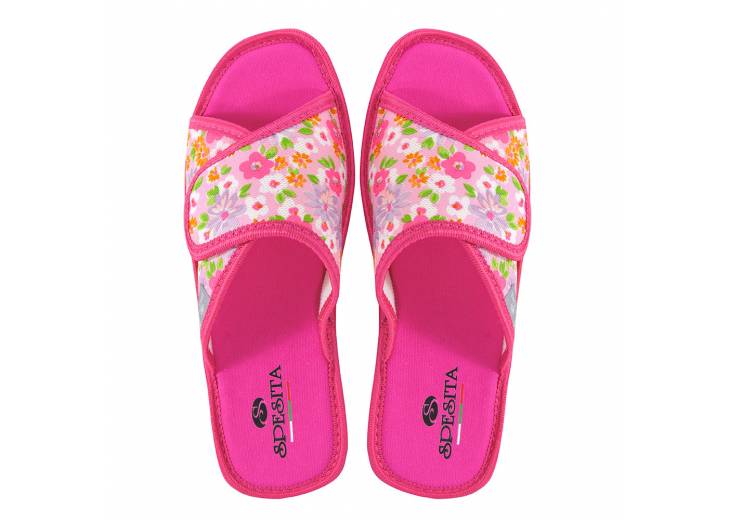 Домашние тапочки "Velcro" розовые