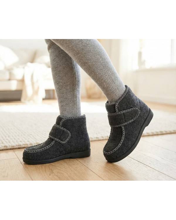 Жіночі бурки "Velcro" сірі