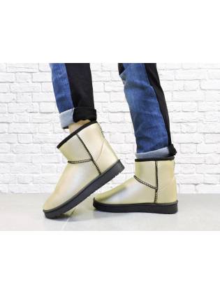 Зимние угги "Vers" золотистые