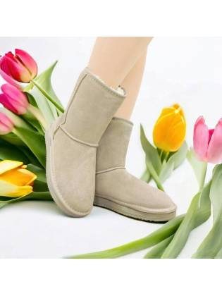 Женские угги "Classic" бежевые