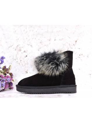 Женские угги "Fur" черные