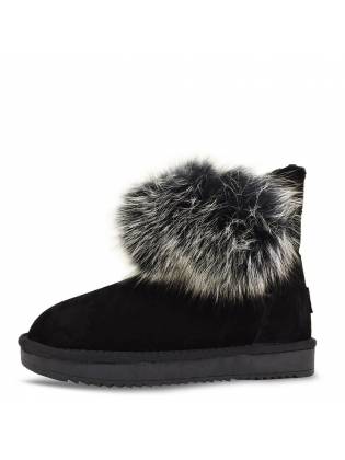 Женские угги "Fur" черные