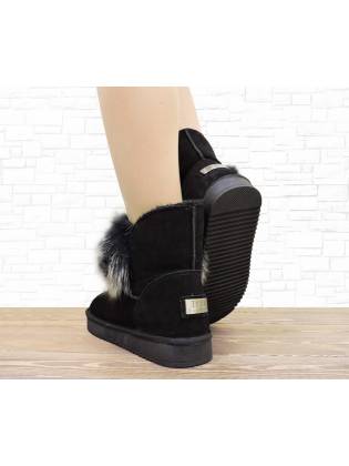 Женские угги "Fur" черные