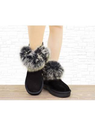 Женские угги "Fur" черные