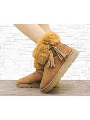 Женские угги "Tassel" рыжие