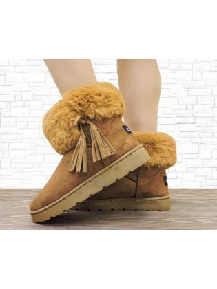 Женские угги "Tassel" рыжие