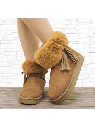 Женские угги "Tassel" рыжие