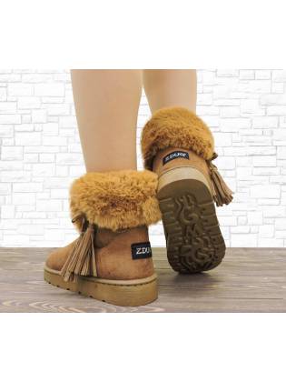 Женские угги "Tassel" рыжие