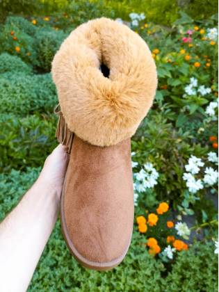 Женские угги "Tassel" рыжие