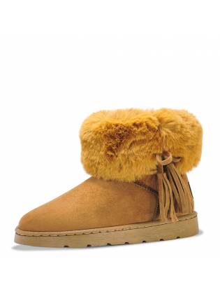 Женские угги "Tassel" рыжие