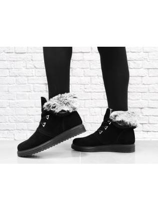 Зимние ботинки "Furs" черные