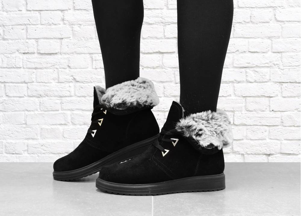 Зимові черевики "Furs" чорні