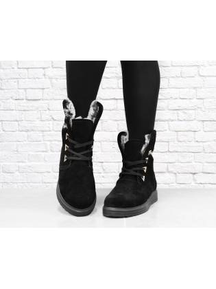 Зимние ботинки "Furs" черные