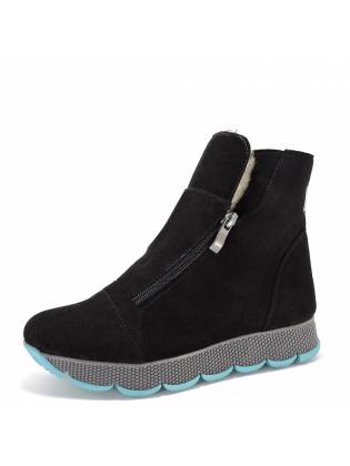 Женские ботинки замшевые. Мята.