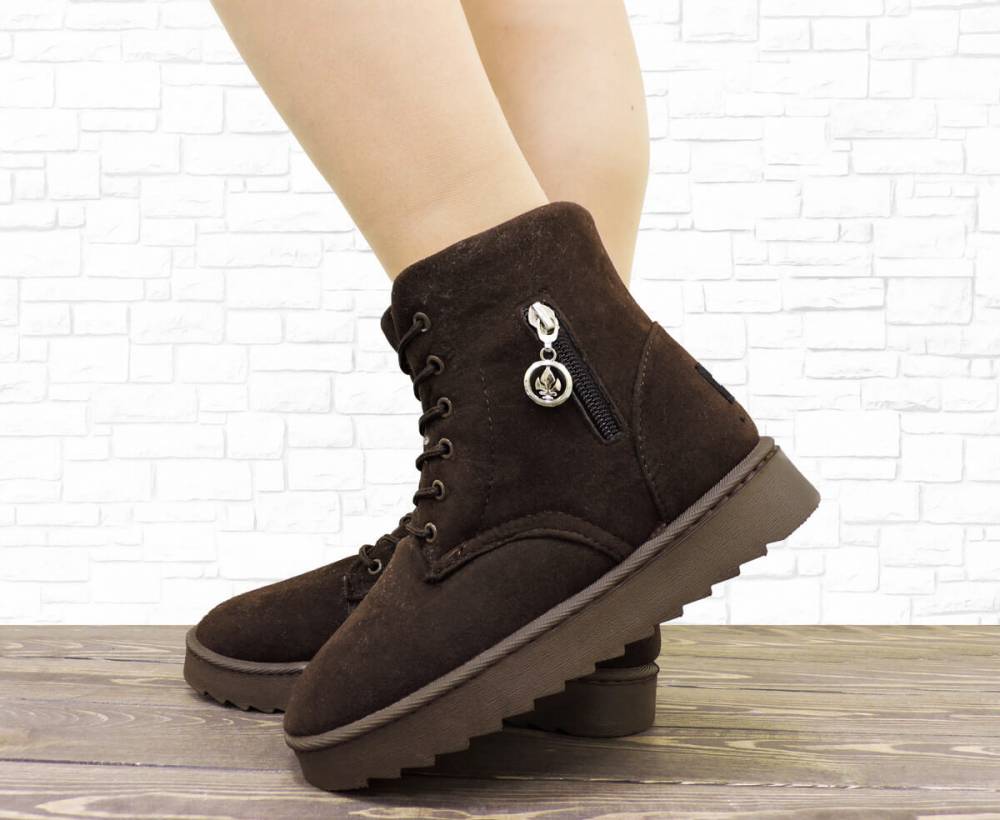 Зимові черевики "UGG" коричневі