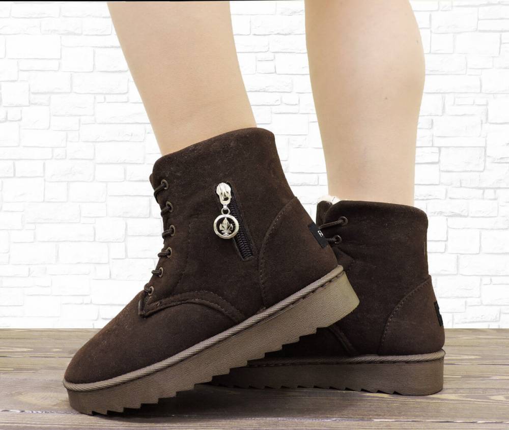Зимові черевики "UGG" коричневі
