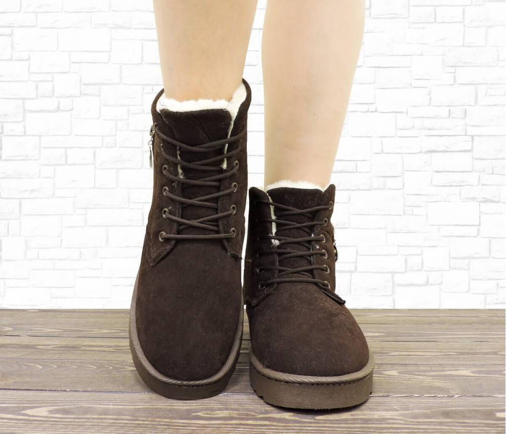 Зимові черевики "UGG" коричневі