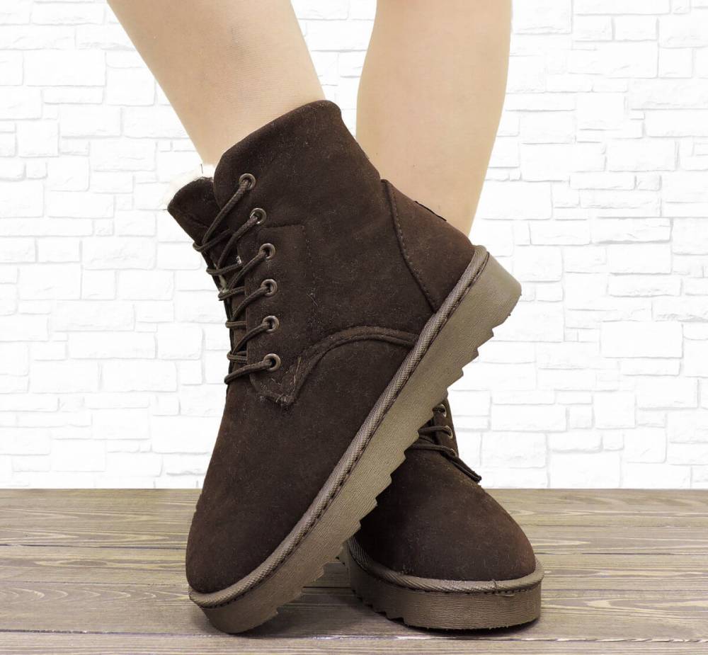 Зимові черевики "UGG" коричневі