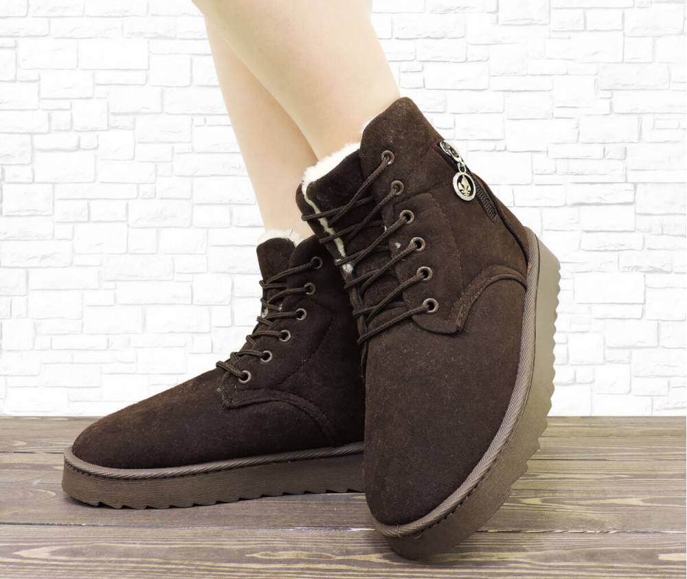 Зимові черевики "UGG" коричневі