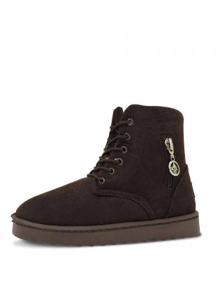 Зимние ботинки "UGG" коричневые