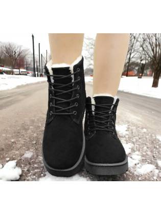 Зимние ботинки "UGG" черные