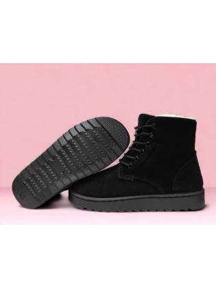 Зимние ботинки "UGG" черные