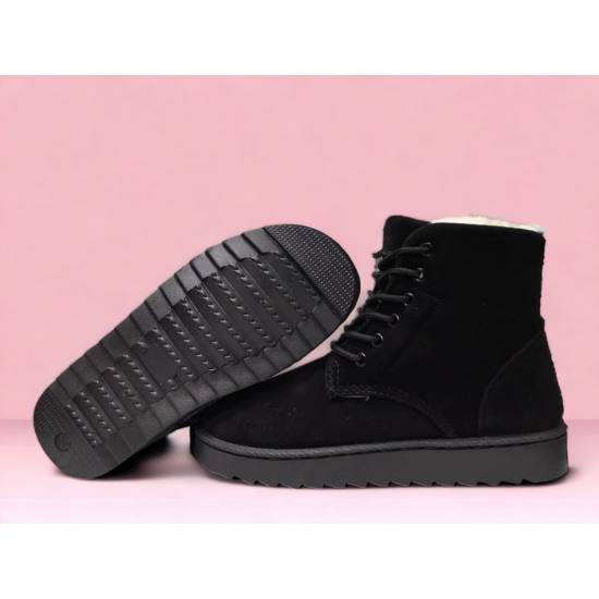 Зимние ботинки "UGG" черные