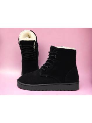 Зимние ботинки "UGG" черные