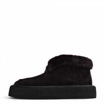 Женские ботинки "Fur" черные