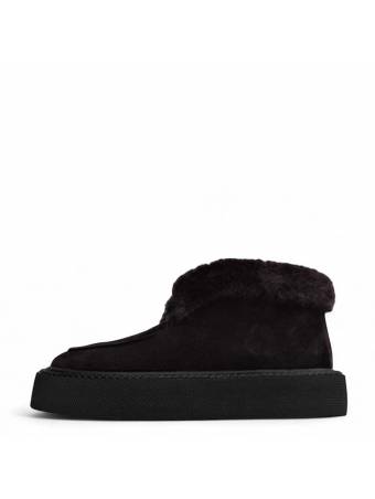 Женские ботинки "Fur" черные