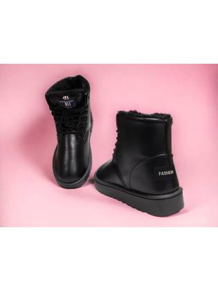 Зимние ботинки "UGG-L" черные