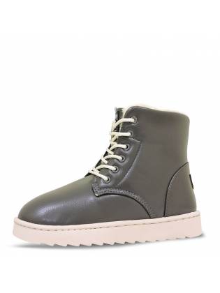 Зимние ботинки "UGG-L" серые
