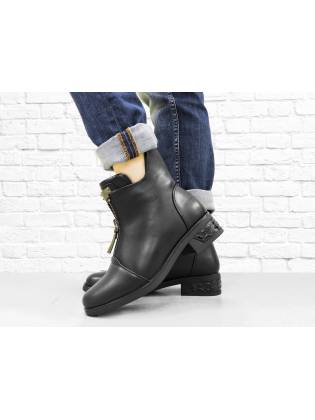 Зимние ботинки "ZIP" черные