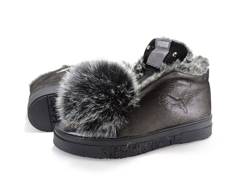 Зимові черевики "PUMA". Нікель.