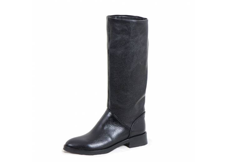 Сапоги на низком ходу. Черные.